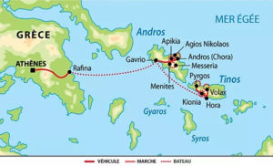 lesmaisonsdeclaire - itineraire d'accès à Andros